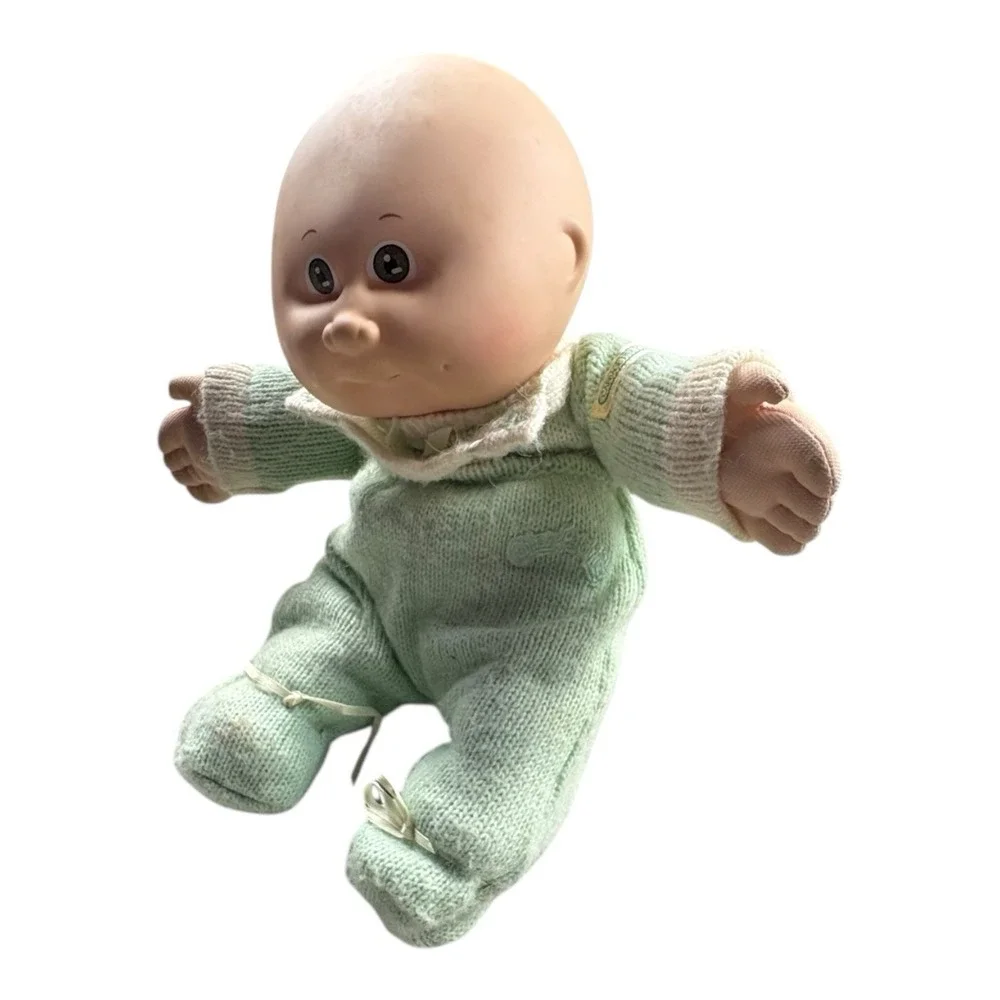 Vintage‎ Cabbage Patch Kids Baby Doll Mint Green Outfit 1982 Coleco
